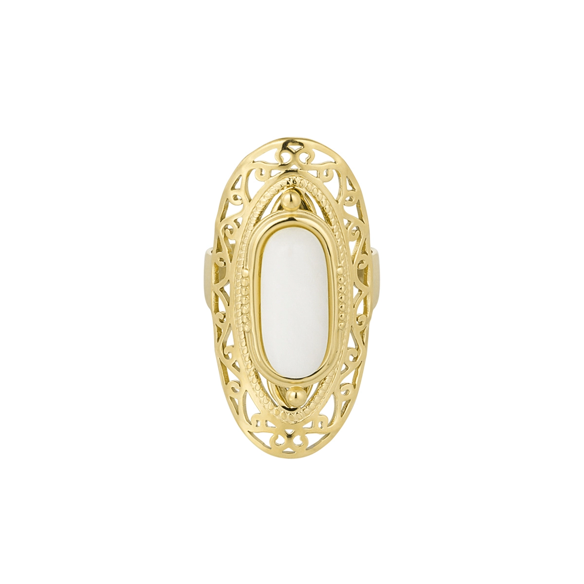 Anillo UMA Acero Dorado