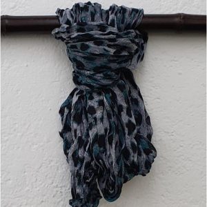 Pashmina animal print azul