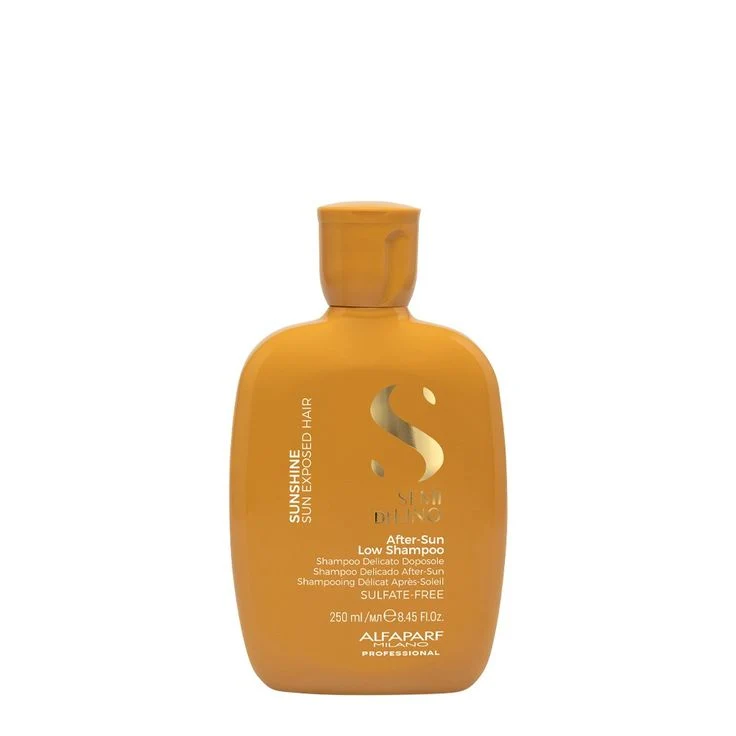 Alfaparf Milano Semi di Lino Sunshine After Sun Low Shampoo – 250 ml | Limpieza Suave Después del Sol