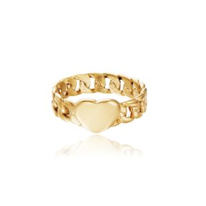 Anillo ABISAI Acero Dorado