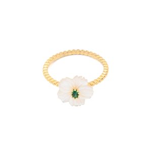 Anillo AKINA Dorado / Verde