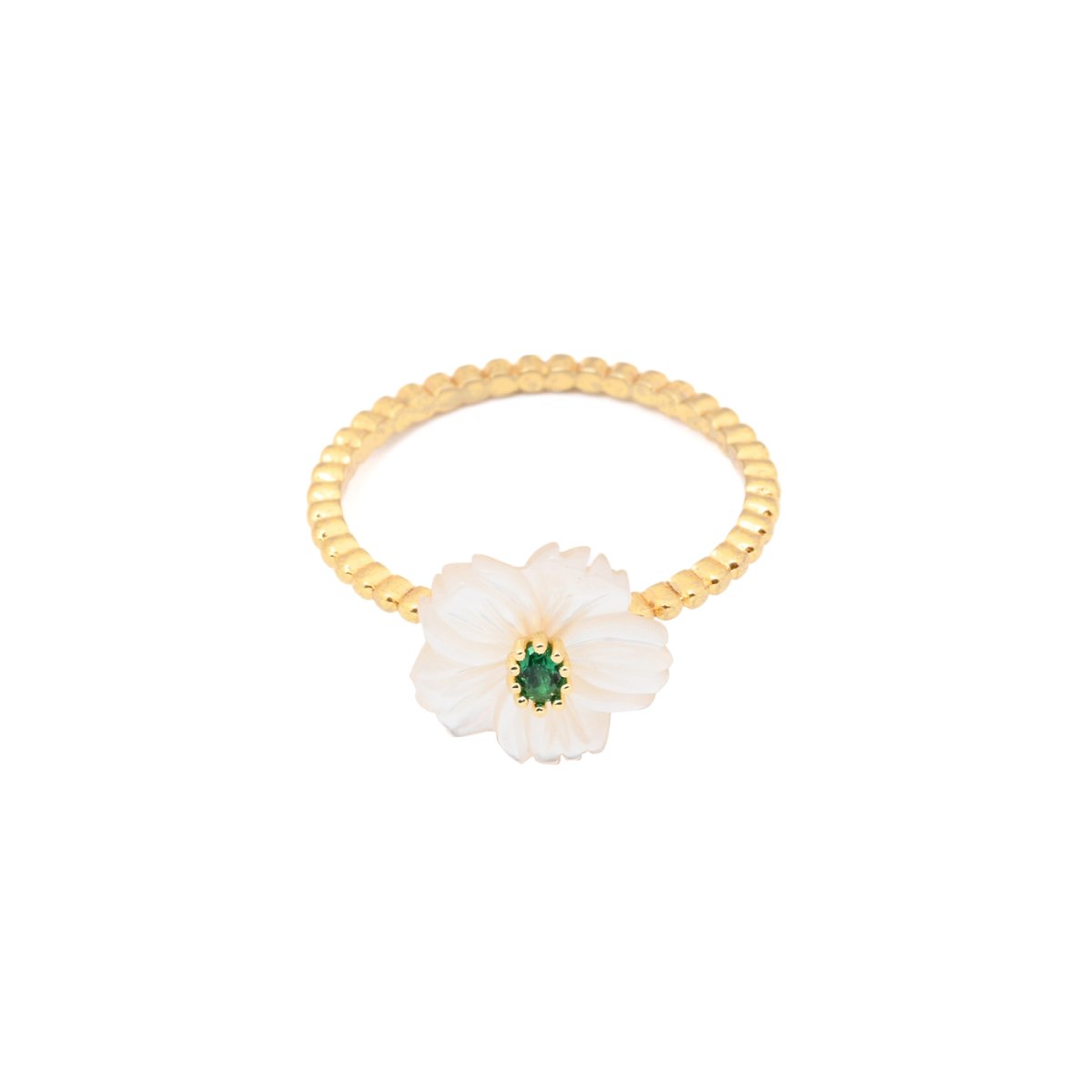 Anillo AKINA Dorado / Verde - Imagen 2