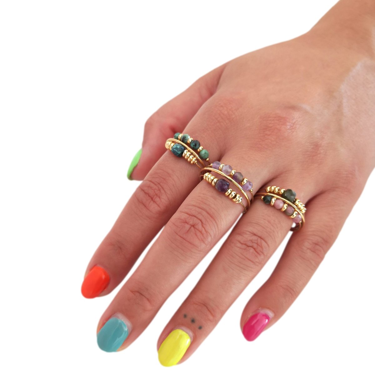 Anillo ADINA Turquesa - Imagen 3