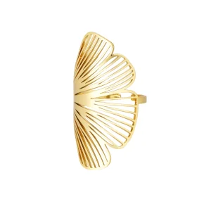 Anillo AISHA Acero Dorado