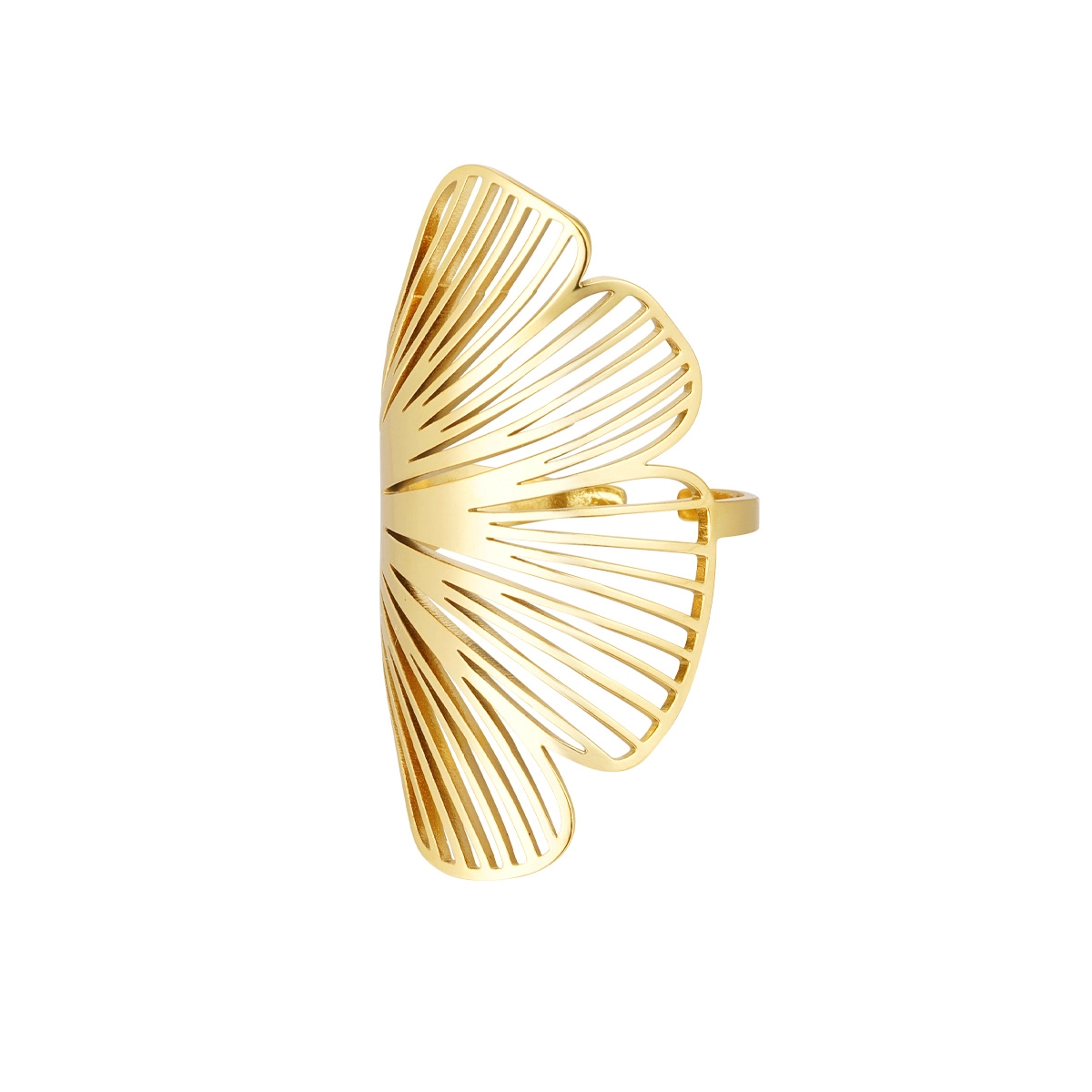 Anillo AISHA Acero Dorado