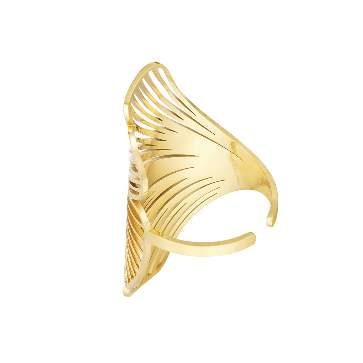 Anillo AISHA Acero Dorado - Imagen 6