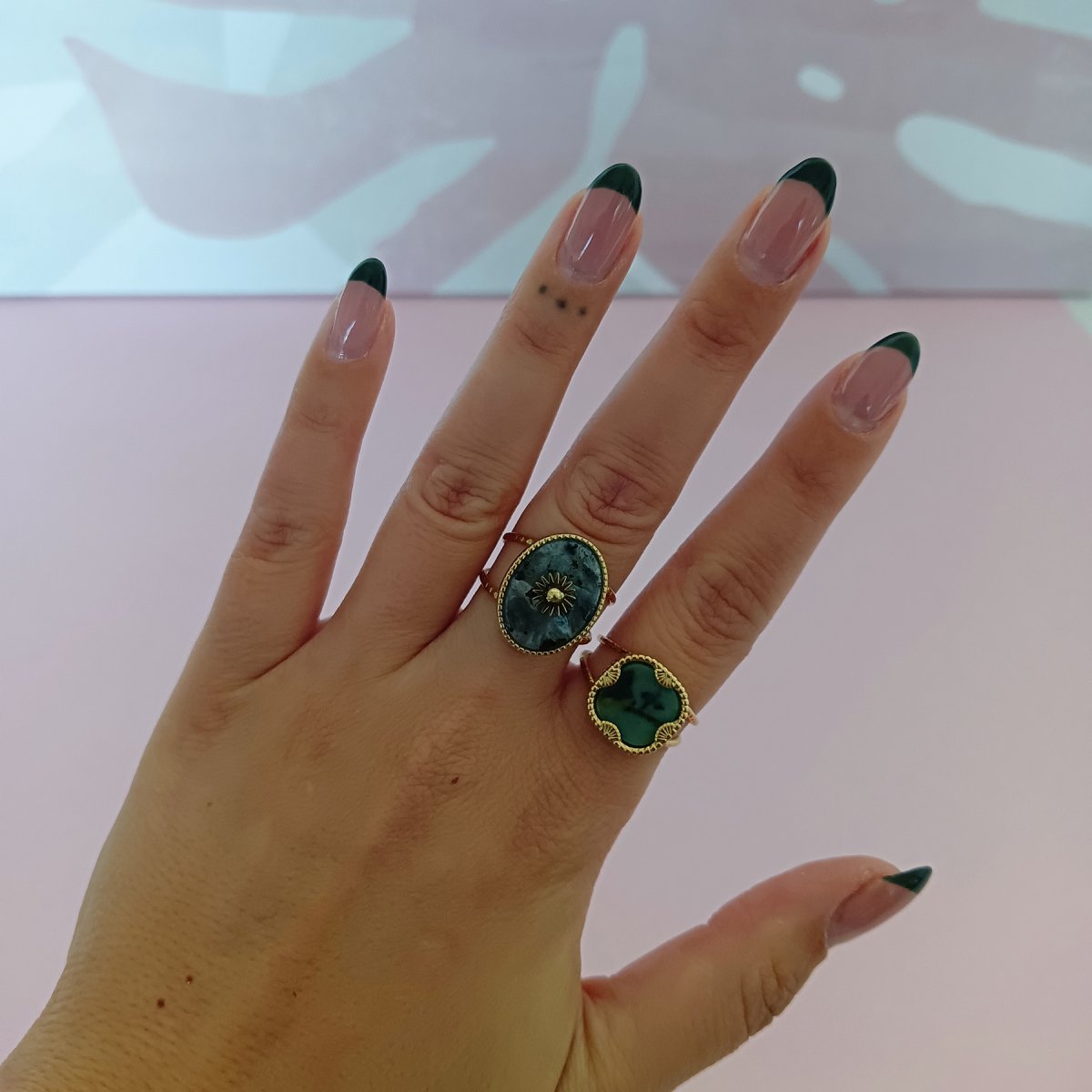 Anillo ARIANA Acero Dorado - Imagen 4