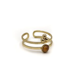 Anillo CAMILA Acero Dorado