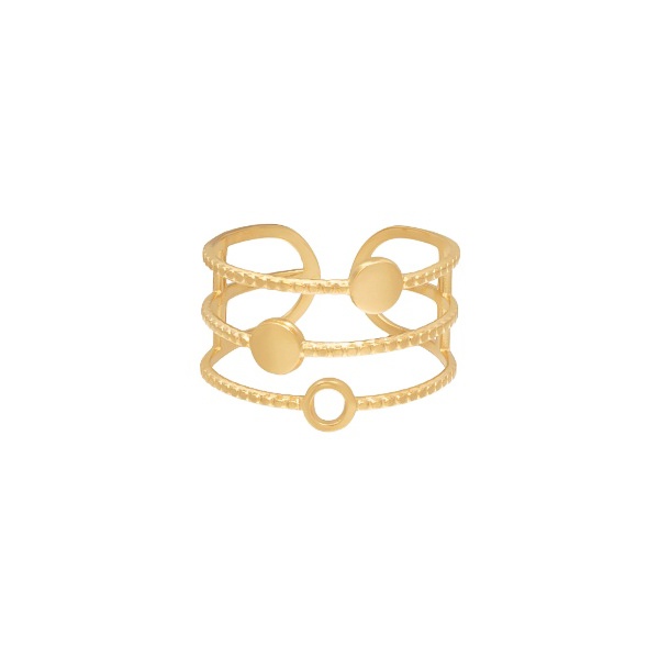 Anillo GINA Acero Dorado