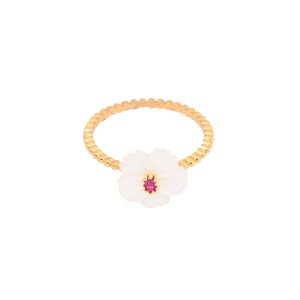 Anillo AKINA Dorado / Fucsia