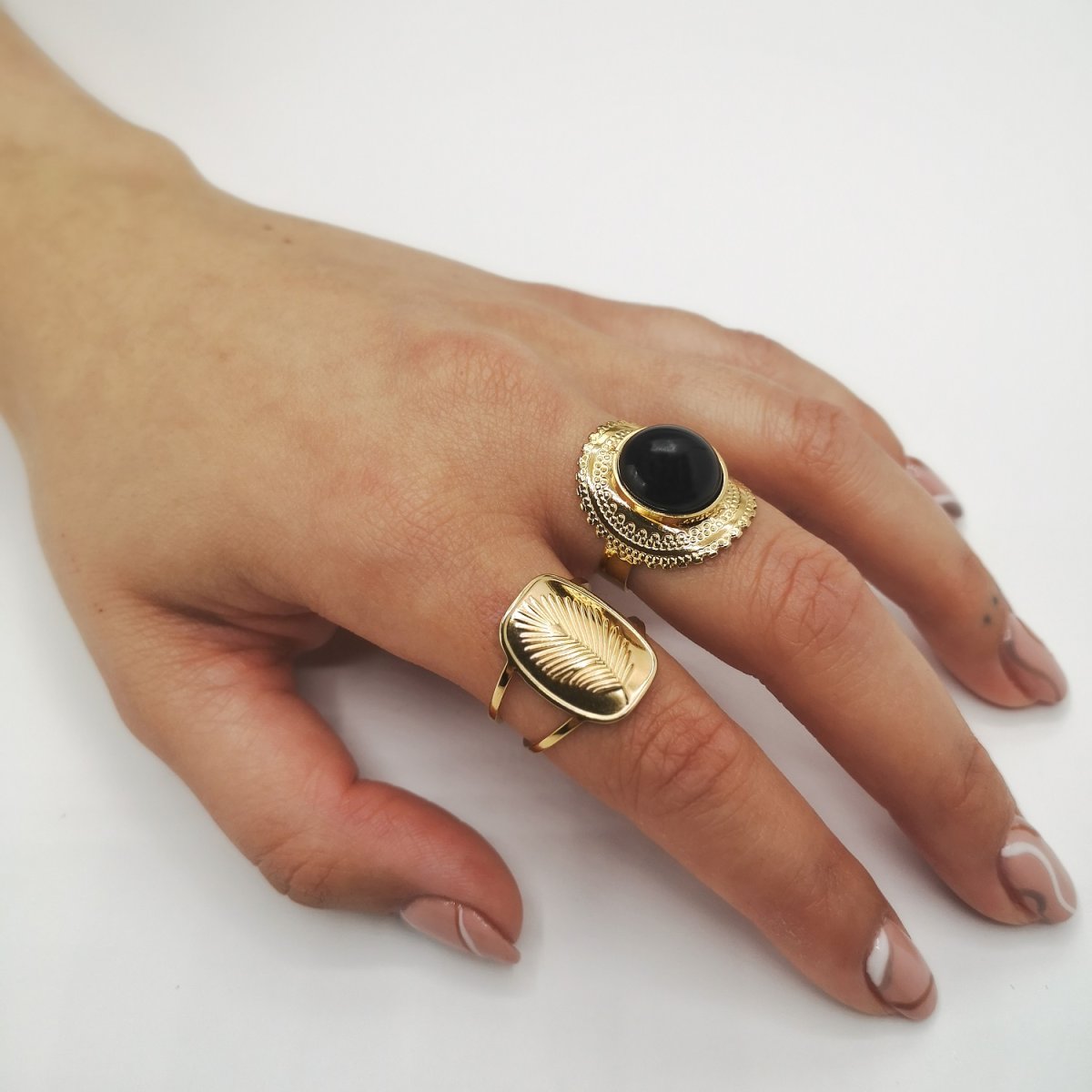 Anillo LAVINIA Acero Dorado - Imagen 3