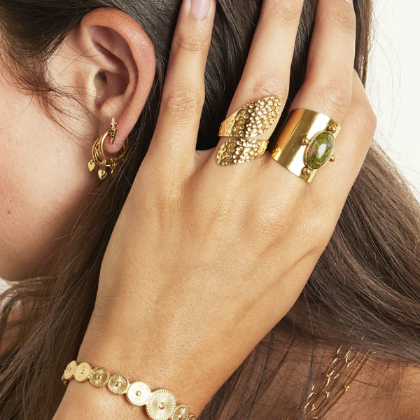 Anillo HARMONIE Acero Dorado - Imagen 3
