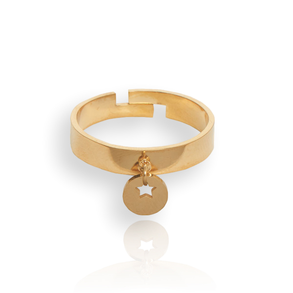 Anillo BEVERLY Acero Dorado