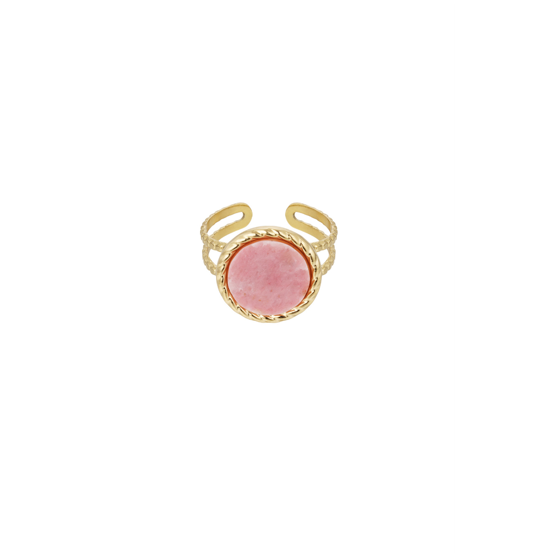 Anillo BRENDA Acero Dorado - Imagen 2