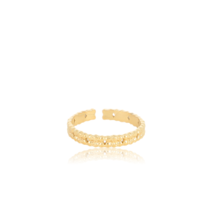 Anillo CECILE Acero Dorado