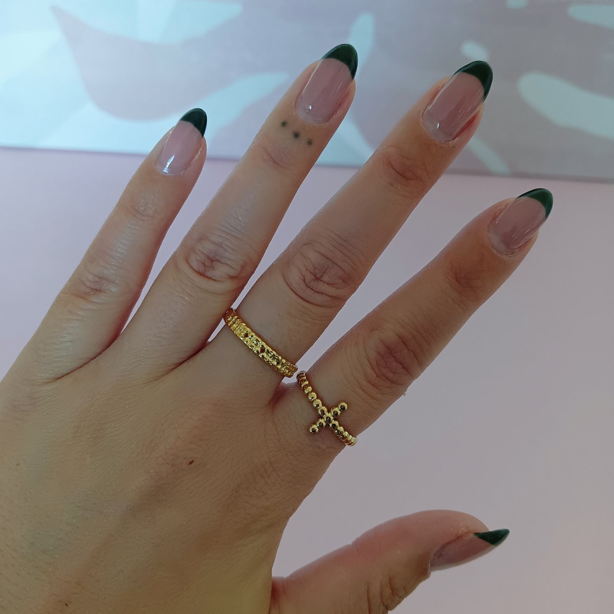 Anillo CECILE Acero Dorado - Imagen 4