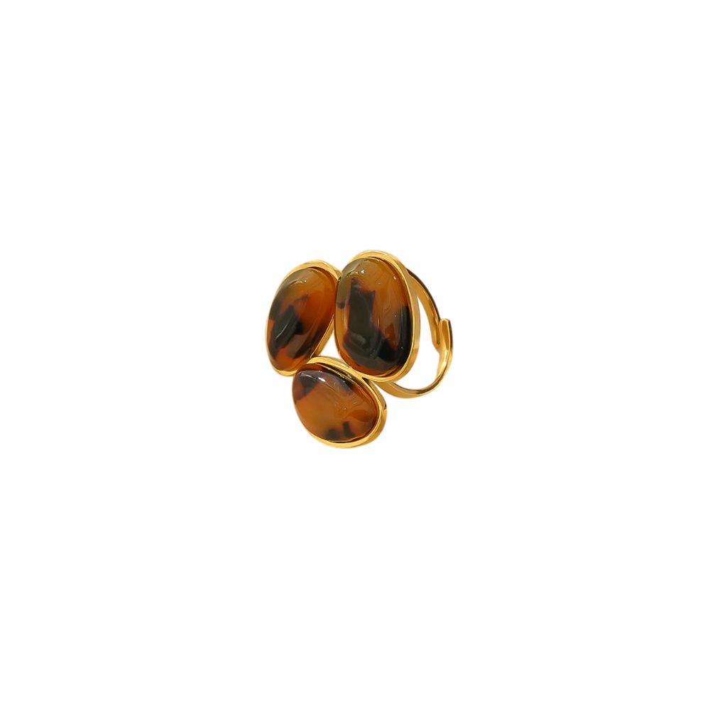 Anillo CHARLIZE Acero Dorado