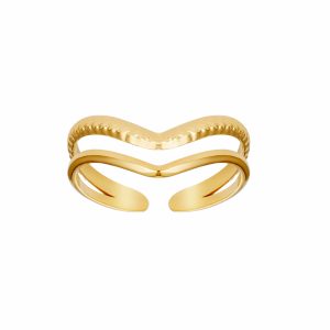 Anillo ROSAIRE Acero Dorado