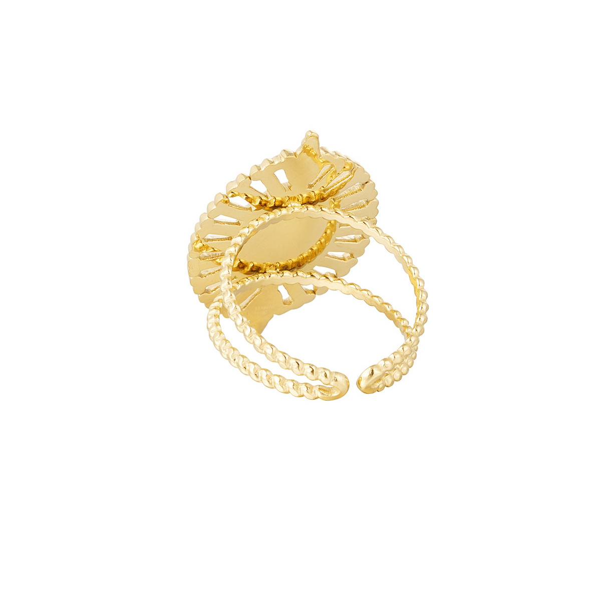 Anillo GALILEA Acero Dorado - Imagen 4