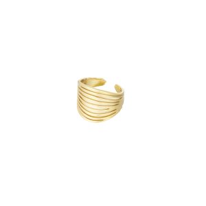Anillo ISAMAR Acero Dorado