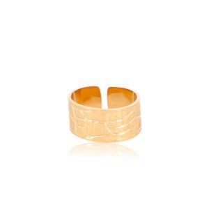 Anillo LILY Acero Dorado