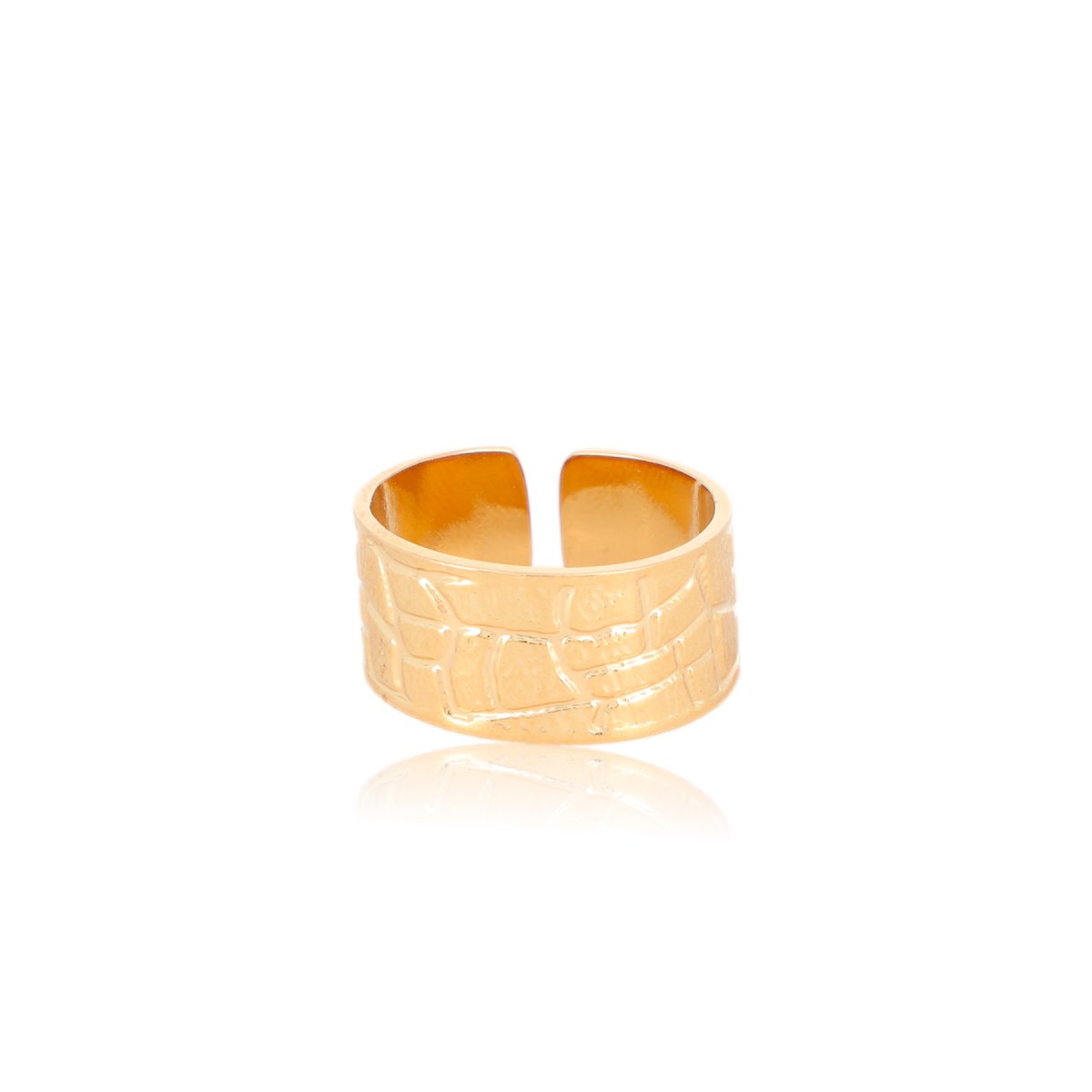 Anillo LILY Acero Dorado - Imagen 2
