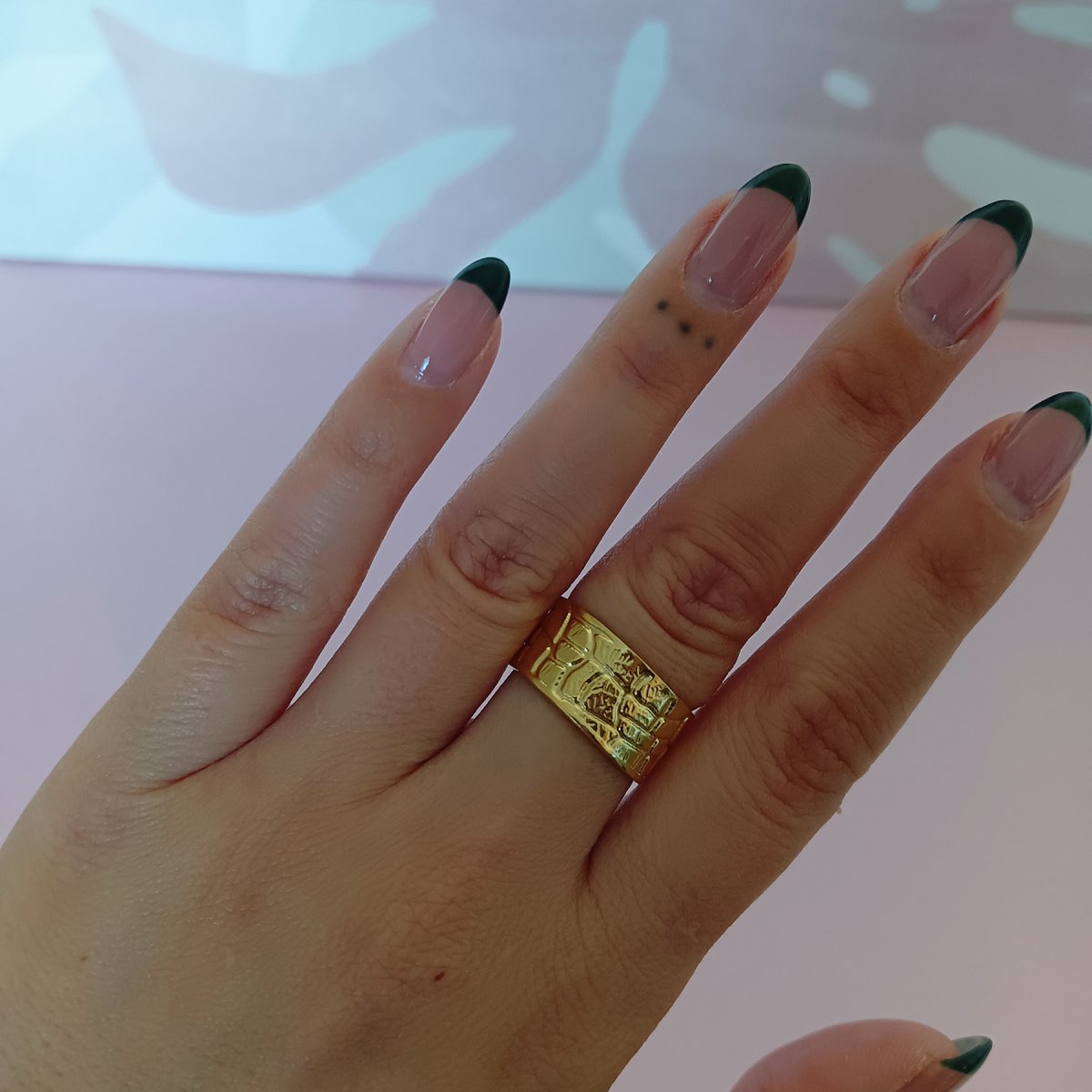 Anillo LILY Acero Dorado - Imagen 3