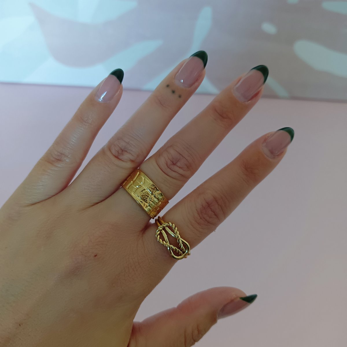 Anillo LILY Acero Dorado - Imagen 4
