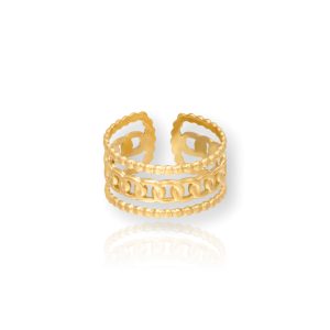 Anillo MAIWEN Acero Dorado