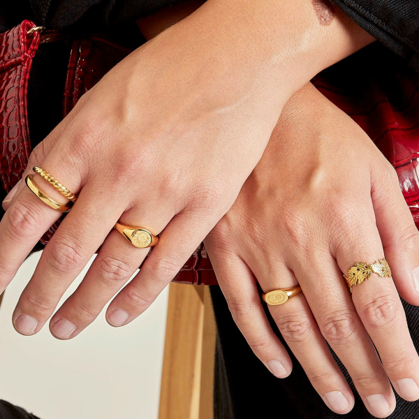Anillo VALENTINE Acero Dorado - Imagen 3