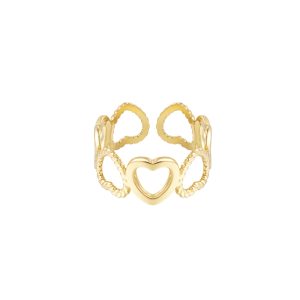 Anillo YLENIA Acero Dorado