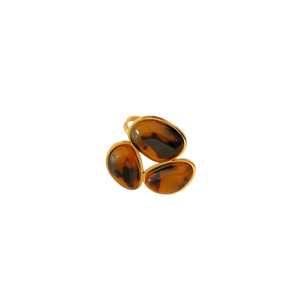 Anillo CHARLIZE Acero Dorado - Imagen 3