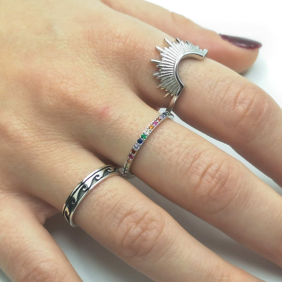 Anillo ROSHAN Plata - Imagen 3