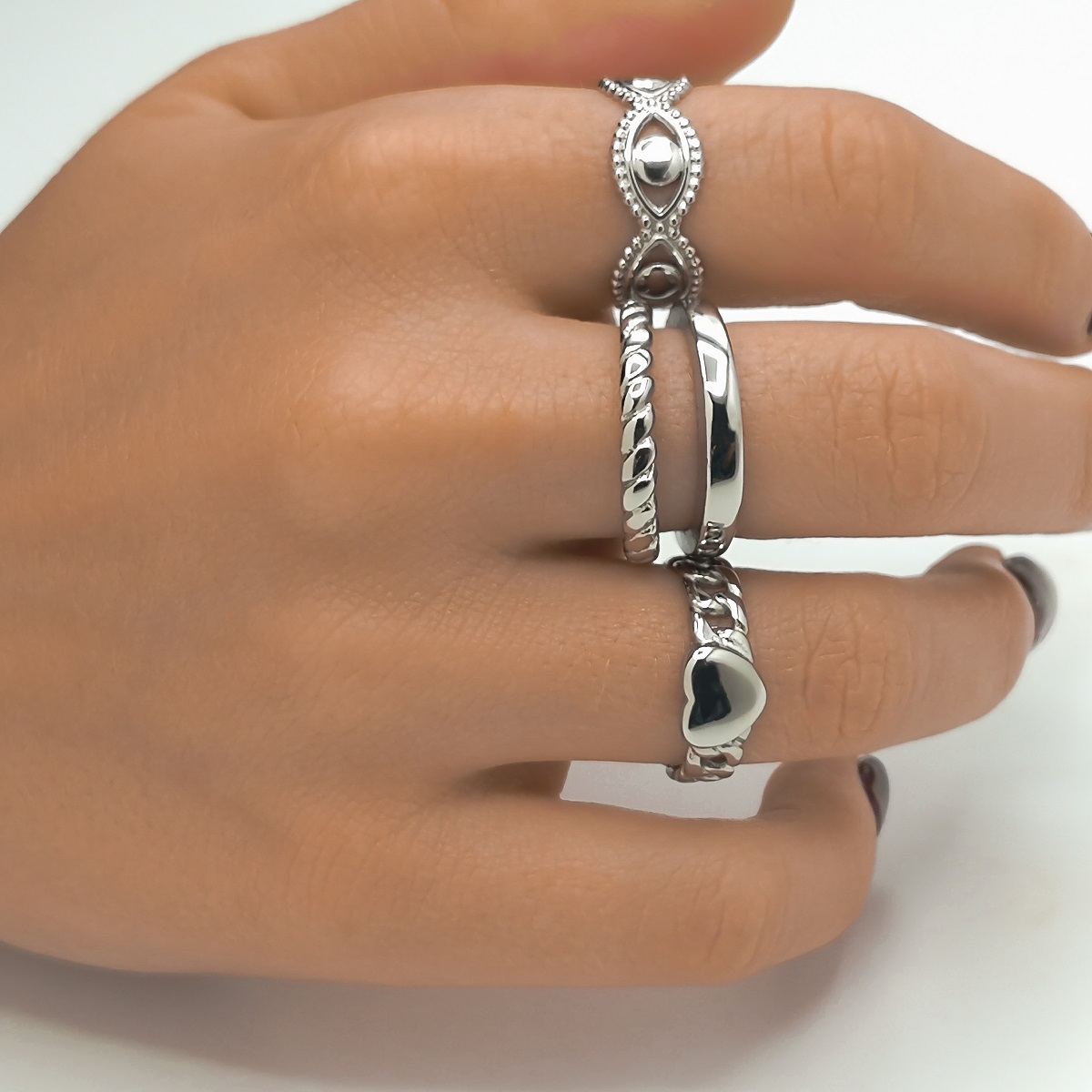 Anillo ABISAI Acero - Imagen 3