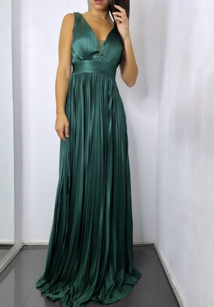 Vestido Seda Plisado - Imagen 5
