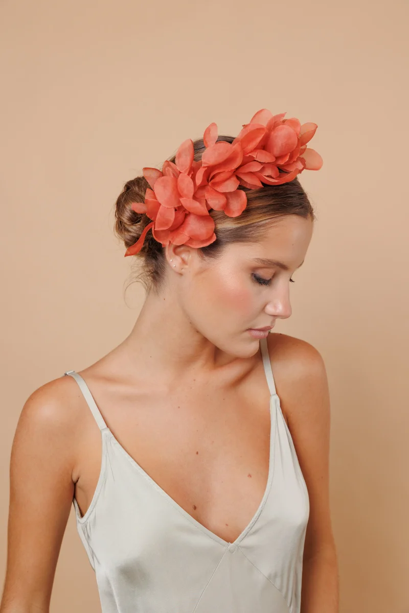 Diadema Halfpetalines naranja - Imagen 4
