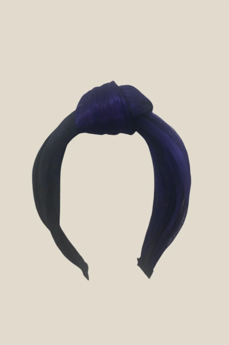 Diadema Condesa morada y negra