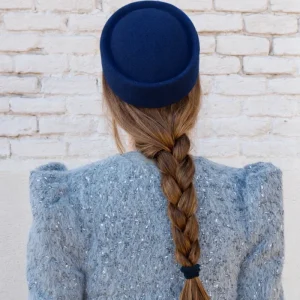 Tocado Casquete Jackie marino mini