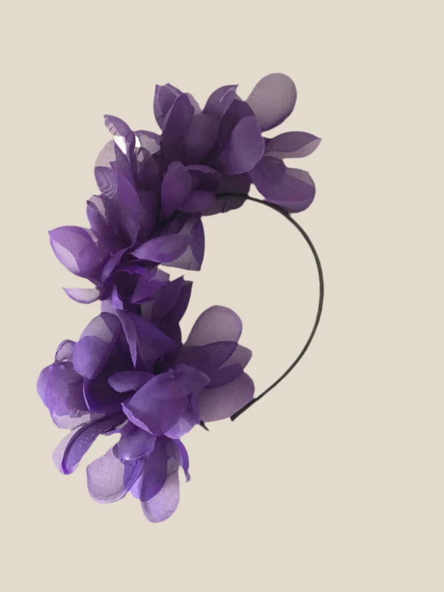 Diadema Halfpetalines morado - Imagen 2