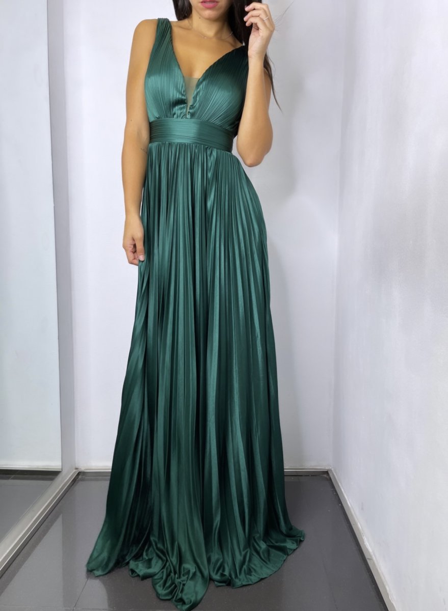 Vestido Seda Plisado - Imagen 2