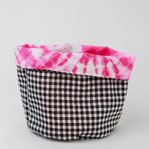 Cesta vichy negro