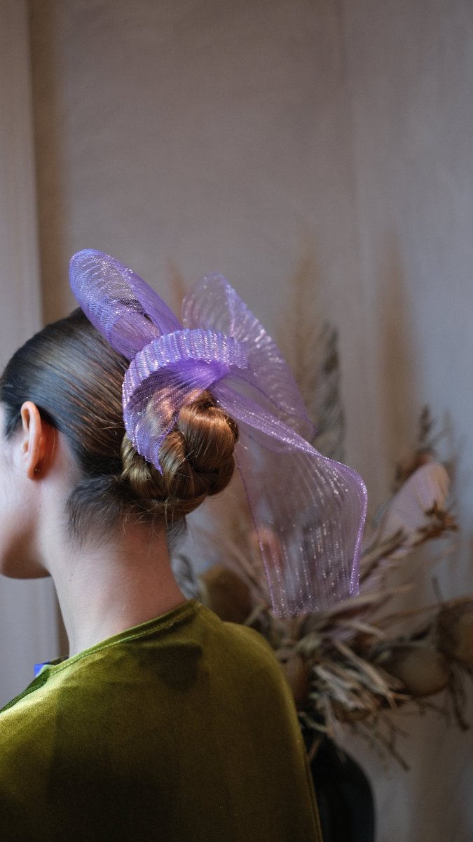 Lazo Ribbon plisado lila - Imagen 5