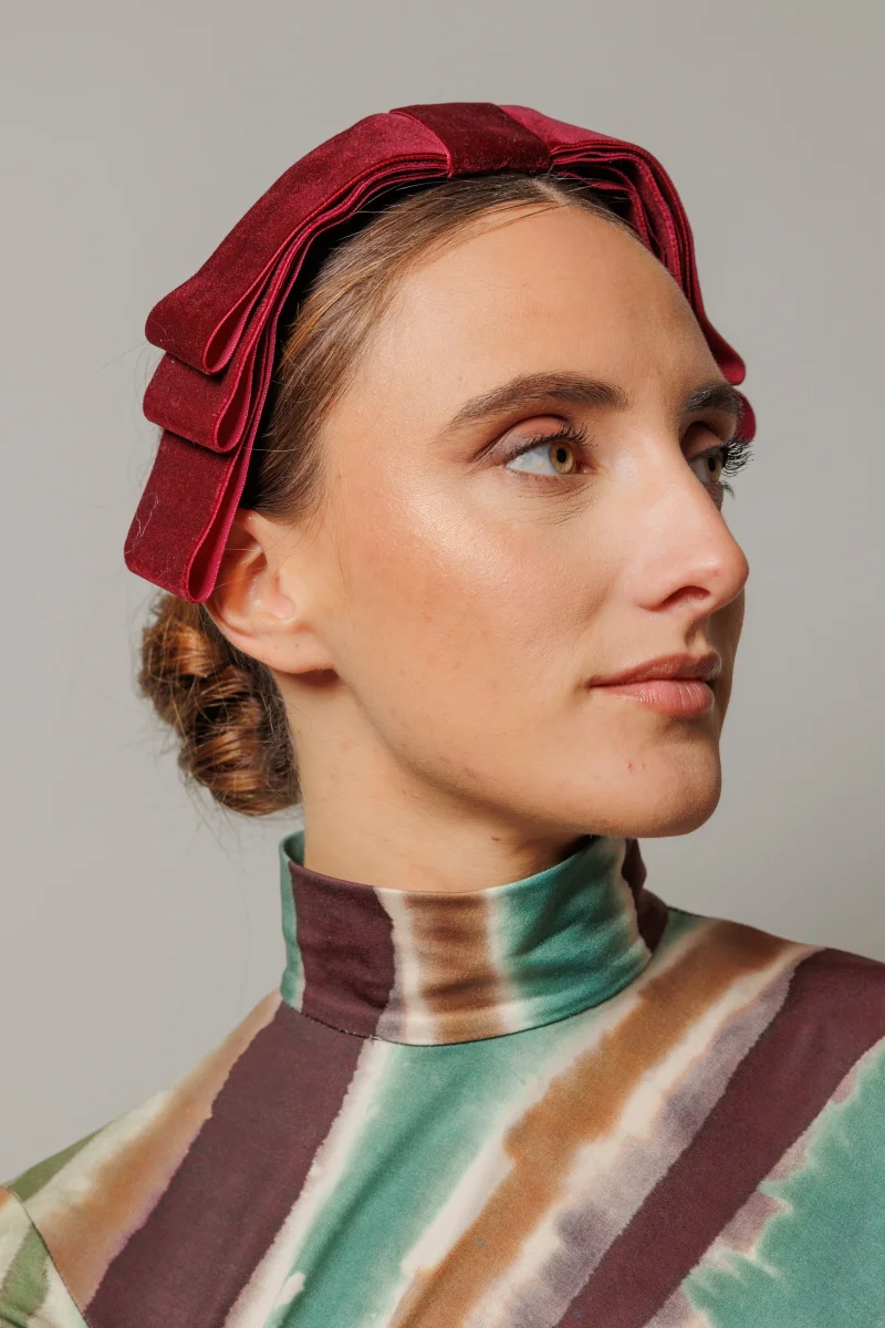 Diadema Tatiana vino - Imagen 4