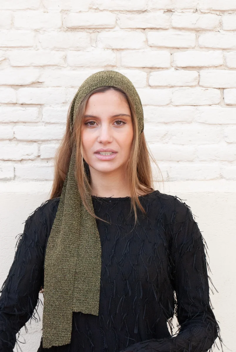 Bandana Boho verde - Imagen 2