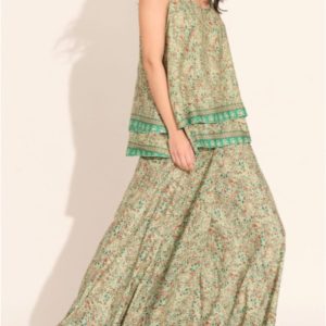 Mujer – Conjunto seda blusa y pantalón