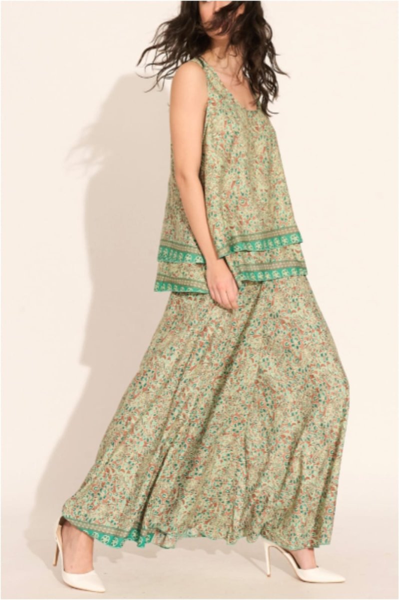 Mujer – Conjunto seda blusa y pantalón - Imagen 2