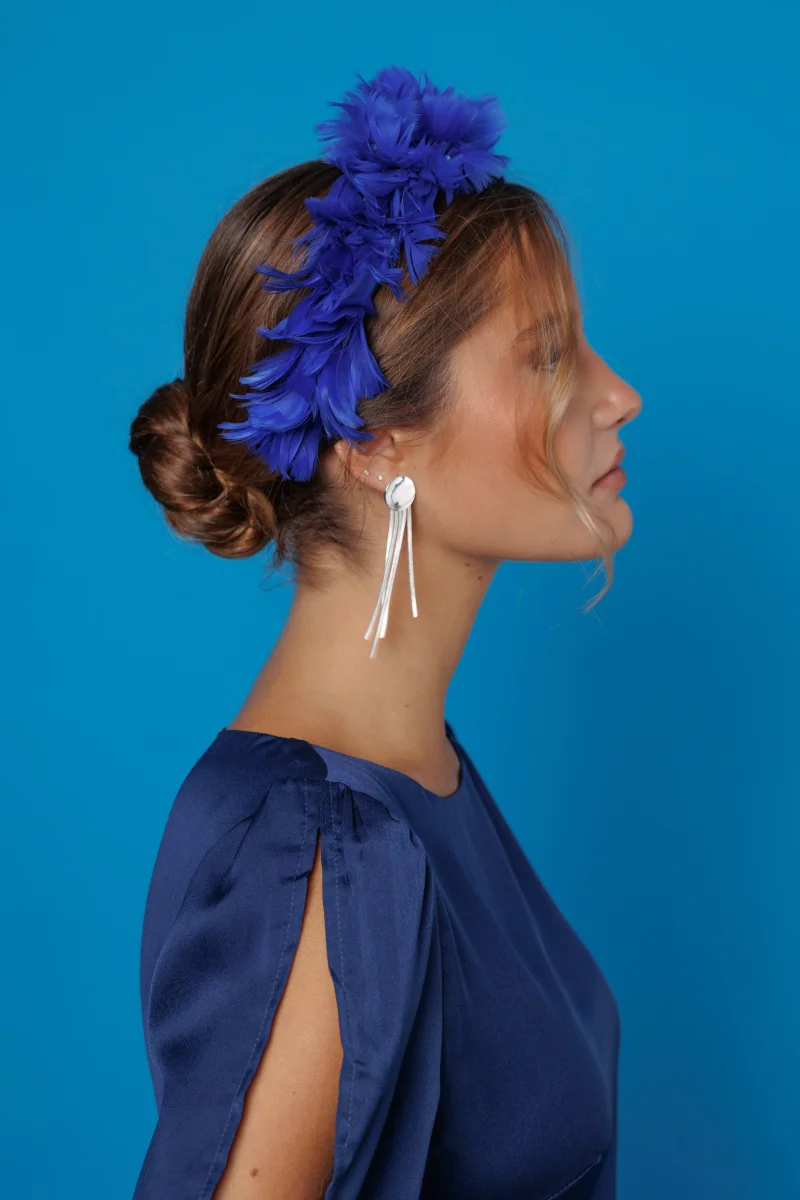 Diadema Periquita azul klein - Imagen 5