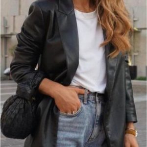 Blazer mujer polipiel