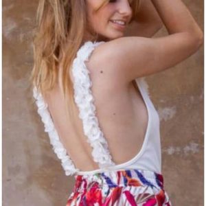 Body mujer tirantes flores