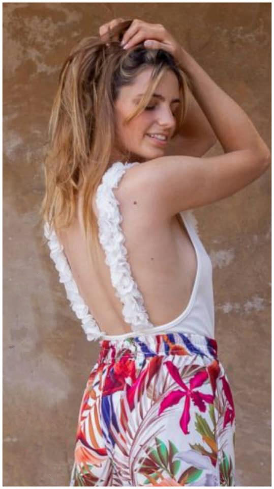Body mujer tirantes flores